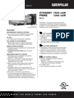 Caterpillar 3512B 1500 Spec Sheet