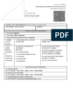 New Regular Passport Application (Adult) : Form No. 1-ENGLISH