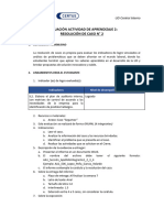 Evaluación Actividad de Aprendizaje 2: Resolución de Caso #2