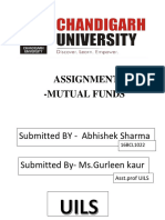 Mutual Funds Assignment 16bcl1022