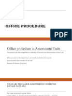 Office Procedure in Assessment 