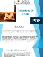 Didactique de Lecture Exposé Groupe 1