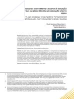 Direitos Humanos e Sofrimento Desafios À Inovação Das Práticas em Saúde Mental Na Formação Stricto Sensu