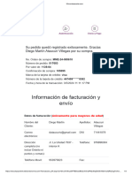 Información de Facturación y Envío