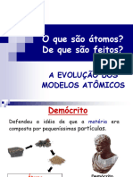 O Que São Átomos? de Que São Feitos?: A Evolução Dos Modelos Atômicos