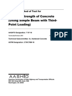 AASHTO T97 (2018) - Flexural Strength of Concrete (Using Simple Beam With Third-Point Loading)