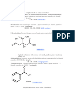 Clasificación de Los Ácidos Carboxílicos