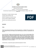 Poder Judiciário Do Estado de Minas Gerais: Decisão