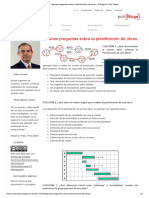 Algunas Preguntas Sobre La Planificación de Obras - El Blog de Víctor Yepes