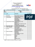 Annual Ict Preventive Maintenance and Security Plan