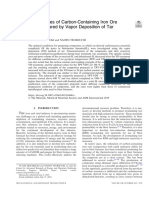 Thermal Properties of Carbon-Containing Iron Ore Composite Prepared by Vapor Deposition of Tar For Limonite