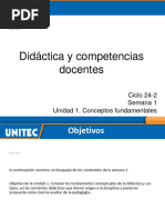 UNIDAD 1. Concepto Fundamentales - Didáctica