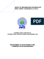 DSP Lab Manual Juit