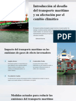 Transporte Maritimo y Afectaciones Por El Cambio Climatico