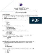 Third Quarter Test For TLE 6 General Directions:: Cordillera Administrative Region