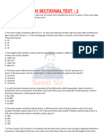 Math Sectional Test - 1