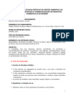 Modelo de PROCEDIMENTOS DE BOAS PRATICAS DE PARQUES DE ESTACIONAMENTO