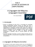 Aula 3 - 4 e 5 - A Linguagem de Maquina