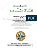 Internship Report On KBL PDF Free