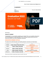 Graduation Ceremony Invitation Email