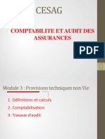 CESAG - Comptabilite & Audit Des Assurances - Prov Tech Non Vie