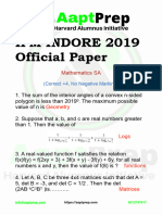 AaptPrep IPMAT 2019 Paper With Answers