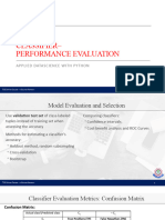 Classification - Performance Evlaution