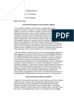 A Filosofia Moderna e Seu Aspecto Negativo Trabalho Def.