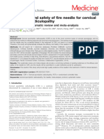 The Efficacy and Safety of Fire Needle For Cervica