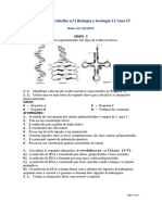 Ficha de Trabalho Biologia e Geologia