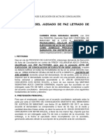 Demanda Ejecucion de Acta de Conciliacion Sra Carmen Granada