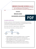 Locomotion and Movement Notes Grade 11