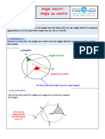 Angle Inscrit - Angle Au Centre - Cours