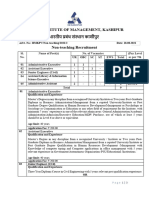 Indian Institute Of Management, Kashipur भारतीय प्रबंध संस्थान काशीपुर Non-teaching Recruitment