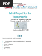 Mini Projet Sur La Topographie 2024