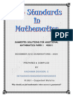 ADDMA G12 2020 SOLUTIONS Paper 1