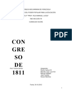 Congreso de 1811 Trabajo Historia