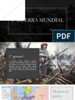 Aula 2 História I Bimestre - 3 Ano - Primeira Guerra Mundial