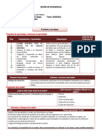 SESIÓN DE APRENDIZAJE El Artículo y Sus Clases