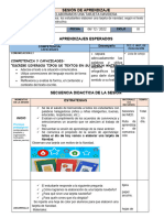 SESIÓN DE APRENDIZAJE 06 de Diciembre