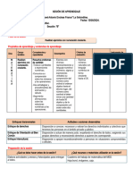 SESION DE APRENDIZAJE Realizan Ejercicios Con Numeración Creciente