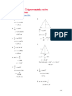 Chapter 15 - Trigonometric Ratios and Applications - Worked Solutions