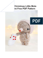 Crochet Christmas Little Mole Amigurumi Free PDF Pattern