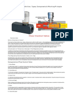 Flow Control Valve - Definition, Types, Components & Working Principle