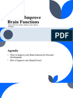 Ways To Improve Brain Functions