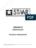 2023 Staar Redesign 8 Math Practice Test