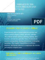 Digital Threats in The World, Data Breach and Cyberattacks: Presentation by