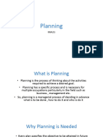 Planning (MIS 3)