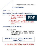 Reunião 5 - Meditação - Pensamentos Com Propósitos - Celular