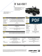 OUTLANDER 6x6 450T Technical Specifications